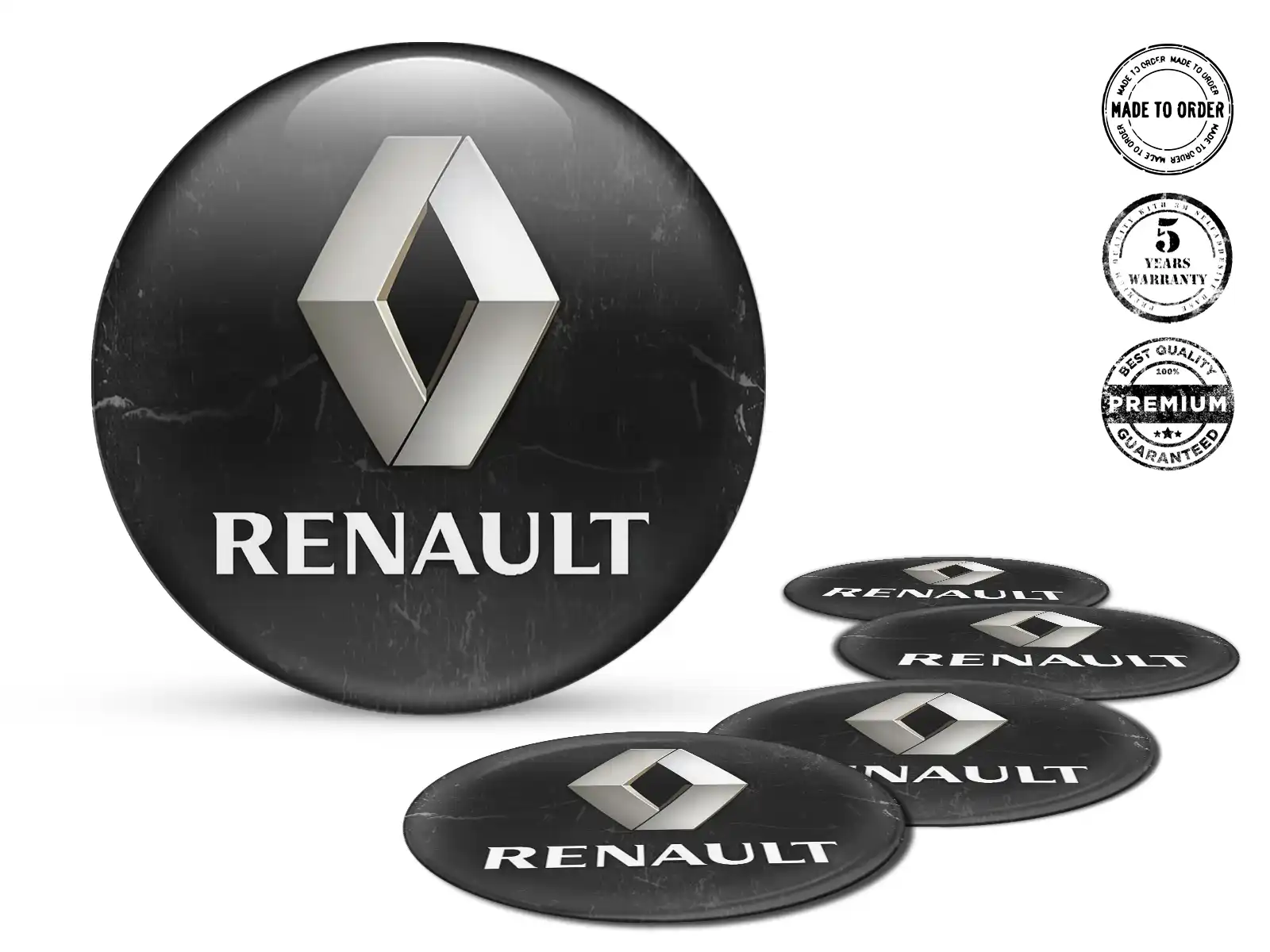 Renault Radplaketten Ausgabe Premium Auto-Labels